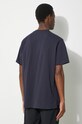 Pamučna majica Engineered Garments Printed Cross Crew Neck OR424.NP116 mornarsko plava SS24