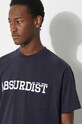Clothing Engineered Garments cotton t-shirt Printed Cross Crew Neck OR424.NP116 navy