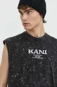 czarny Karl Kani t-shirt bawełniany