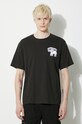 Памучна тениска Kenzo Elephant Flag Classic T-Shirt черен FE55TS2724SG.99J