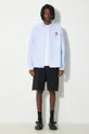 Βαμβακερό μπλουζάκι Kenzo Boke Crest Classic λευκό