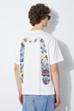Clothing Evisu cotton t-shirt Godhead Daicock Printed SS Tee 2ESHTM4TS1085 white
