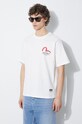Evisu cotton t-shirt Godhead Daicock Printed SS Tee white 2ESHTM4TS1085