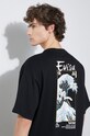Evisu t-shirt bawełniany Evisu & Wave Print SS Sweatshirt 2ESHTM4WS7058