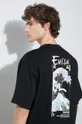 Evisu t-shirt bawełniany Evisu & Wave Print SS Sweatshirt