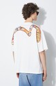 Evisu cotton t-shirt Multi-Hanafuda Patches Daicock Printed SS Tee white 2ESHTM4TS1071