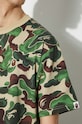 Odjeća Pamučna majica A Bathing Ape Bape Art Camo Ape Head One Point Tee 1J80109057 zelena