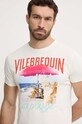 Pamučna majica Vilebrequin PORTISOL print bež PTSAP386