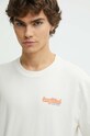 Hollister Co. t-shirt bawełniany beżowy KI323.4106.178