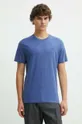 Hollister Co. t-shirt bawełniany niebieski