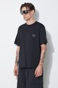 Neil Barrett tricou din bumbac Slim Dropped Shoulder Pierced Nipple negru MY70144A.Y518.001N
