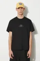 černá Bavlněné tričko Neil Barrett Slim Heart Shape Print