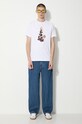 Памучна тениска Maharishi Original Dragon 5125.WHITE бял SS24