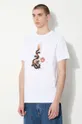 biały Maharishi t-shirt bawełniany Original Dragon