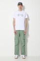 Хлопковая футболка Maharishi Double Tigers Miltype 1305.WHITE белый SS24