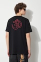 Clothing Maharishi cotton t-shirt Th Anniversary Aum 1306.BLACK black