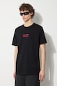 Maharishi cotton t-shirt Th Anniversary Aum black 1306.BLACK