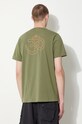 Одяг Бавовняна футболка Maharishi Th Anniversary Aum 1306.OLIVE зелений