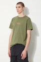 Бавовняна футболка Maharishi Th Anniversary Aum зелений 1306.OLIVE