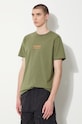 Maharishi tricou din bumbac Th Anniversary Aum verde 1306.OLIVE