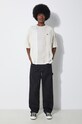 Maison MIHARA YASUHIRO t-shirt in cotone Vertical Switching A12TS621 beige SS24