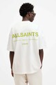 Bavlnené tričko AllSaints ACCESS SS CREW biela M038PA