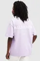 różowy AllSaints t-shirt bawełniany ACCESS SS CREW