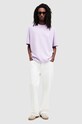 Бавовняна футболка AllSaints ACCESS SS CREW M038PA фіолетовий