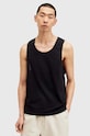 Βαμβακερό τοπ AllSaints KENDRICK VEST βαμβάκι μαύρο M005JA