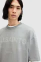 Bavlnené tričko AllSaints LASER SS CREW sivá