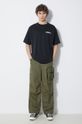 Manastash t-shirt Re:Poly Scheme Logo 7924134013 black SS24
