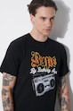 A Bathing Ape cotton t-shirt Bape Boombox Tee M 1J80110044 black