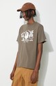 A Bathing Ape cotton t-shirt Bape Camp Tee brown 1J80110046