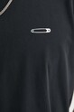K+LUSHA tricou din bumbac negru KLFORCOTJ010PX