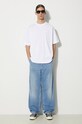 Lacoste t-shirt bawełniany TH7537 biały SS24