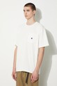 Tričko Needles S/S Crew Neck Tee bílá OT262