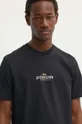 чорний Бавовняна футболка Quiksilver HIBISCUS