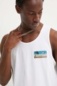 Quiksilver t-shirt bawełniany LINE UP EQYZT07705 beżowy SS24