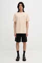 Maison Kitsuné t-shirt bawełniany Bold Fox Head Patch Comfort Tee Shirt MM00127KJ0118 beżowy