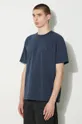 granatowy Maison Kitsuné t-shirt bawełniany Bold Fox Head Patch Comfort Tee Shirt