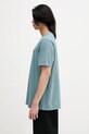 Maison Kitsuné t-shirt bawełniany Bold Fox Head Patch Comfort Tee Shirt MM00127KJ0118 turkusowy SS25