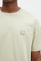 Maison Kitsuné t-shirt bawełniany Bold Fox Head Patch Comfort Tee Shirt zielony MM00127KJ0118