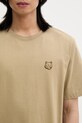 Maison Kitsuné cotton t-shirt Bold Fox Head Patch Comfort Tee Shirt green MM00127KJ0118