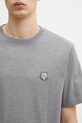 Maison Kitsuné tricou din bumbac Bold Fox Head Patch Comfort Tee Shirt gri MM00127KJ0118