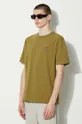 zielony Maison Kitsuné t-shirt bawełniany Bold Fox Head Patch Comfort Tee Shirt