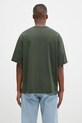 Clothing Maison Kitsuné cotton t-shirt Bold Fox Head Patch Oversize Tee Shirt LM00107KJ0119 green
