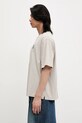 Bavlnené tričko Maison Kitsuné Bold Fox Head Patch Oversize Tee Shirt LM00107KJ0119 béžová SS25