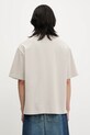 Oblečenie Bavlnené tričko Maison Kitsuné Bold Fox Head Patch Oversize Tee Shirt LM00107KJ0119 béžová