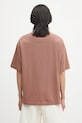 Clothing Maison Kitsuné cotton t-shirt Bold Fox Head Patch Oversize Tee Shirt LM00107KJ0119 brown