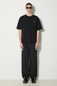 Maison Kitsuné cotton t-shirt Bold Fox Head Patch Oversize Tee Shirt LM00107KJ0119 black SS25
